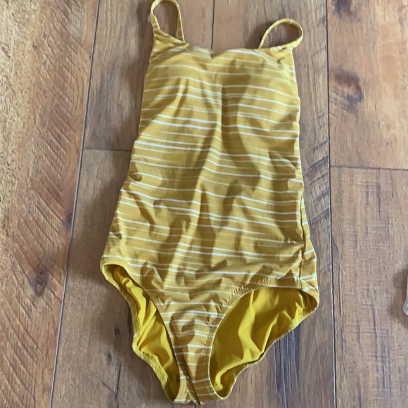 Lululemon Salt-Laced One-Piece Yellow White - Picture 7 of 9
